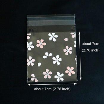100pcs Self-Adhesive Sakura Envelopes 7x7cm for School