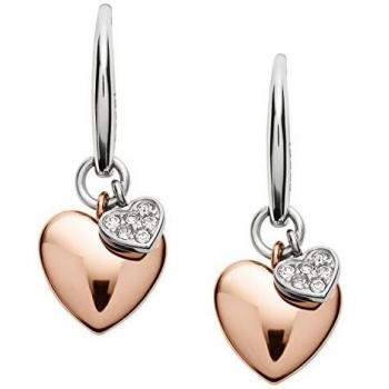 Pendientes de acero inoxidable Fossil para mujer