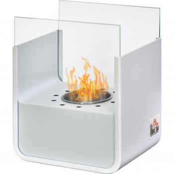 HOMCOM Ethanol-Kamin 0,4L Bio-Ethanol-Brenner, rauchfrei, Edelstahl, kompakt 20 x 15 x 25 cm
