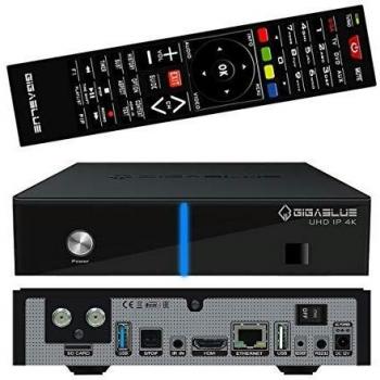 Gigablue UHD Quad 4K ULTRA HD E2 Linux HEVC H.265 Receiver 1x DVBS2 FBC Twin 1x DVBCT2 H.265