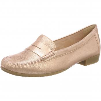 Caprice Pink Mokassin für Damen, Roségold Metal 979, Größe 36 EU