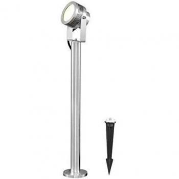 Solid Aluminum Post Lamp with 6 LED Bulbs