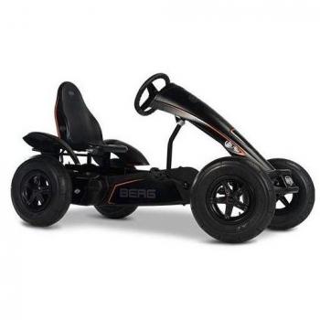 Kart à pédales BERG Black Edition XXL-BFR pour enfants 5+ avec gyrophare et pneus à chambre à air