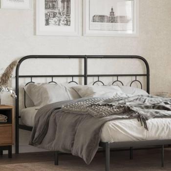 Suporte de Cama VidaXL 150cm em Metal Preto