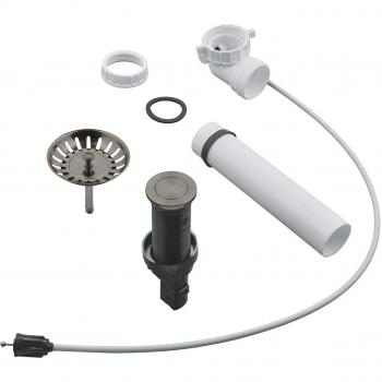 Grohe Push-Exzenter Ablaufgarnitur für Spülen, hard graphit gebürstet