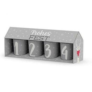 Lavida Adventskranz aus LED-Lichtern, 12‑Stück, 2024