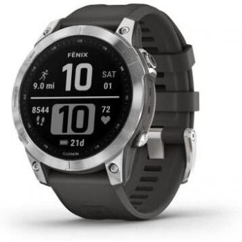 Garmin Fenix 7 Silver with Graphite Band