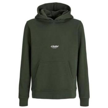 Jack & Jones Junior Felpa JJESOHO Verde Scuro / Bianco