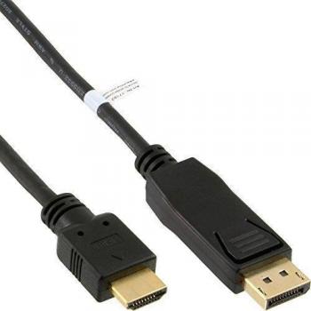 InLine® DisplayPort zu HDMI™ Konverter Kabel schwarz 2m