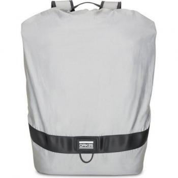 OAK25 Grauer Rucksack-Regenschutz L – reflektierend & wasserdicht
