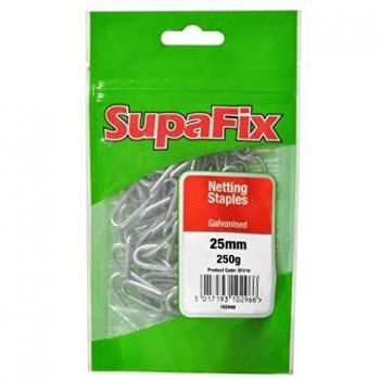 SupaFix 25mm Galvanized Net Staples – 250g Bundle
