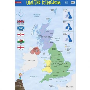United Kingdom: Wall Map