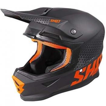 Shot Furious Raw Helm, Schwarz Neon Orange, matt, Größe XXL