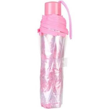 Parapluie transparent à long manche avec fleurs de cerisier et champignon Apollo Sakura, 3 plis