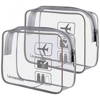 Lermende Clear Toiletry Bag TSA Approved Travel Kit