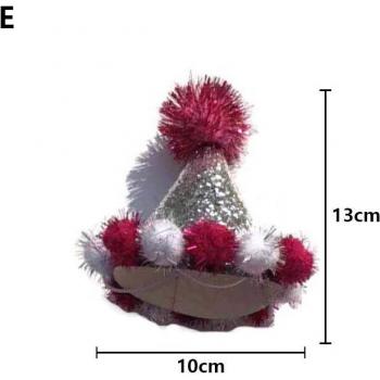 Pet Christmas Party Caps for Dogs and Cats