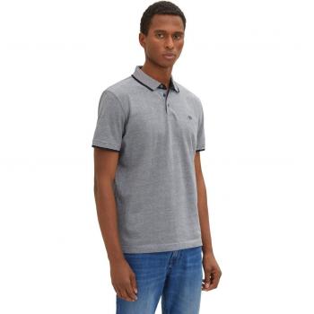 Polo de hombre de manga corta en azul marino liso