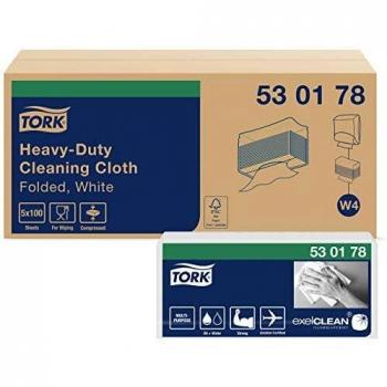 Pack 100 Chiffons Nettoyants Tork Blanc – Ultra Résistance