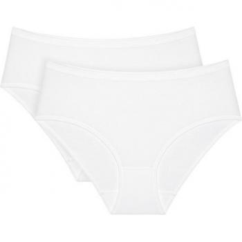 Triumph Slip Midi „Sense of Cotton“ – 2‑Pack, nahtlos verarbeitet