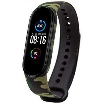 Cool Correa Estampado Militar para Xiaomi Mi Band 5/6/7/Amazfit Band 5