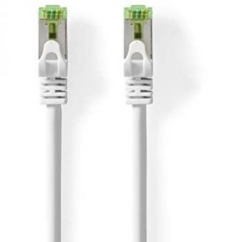 Cable Ethernet Cat7 3 metros RJ45 Macho a RJ45 Macho LSZH Blanco
