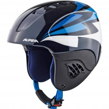 ALPINA Carat Skihelm für Kinder, Nachtblau, 48-52 cm