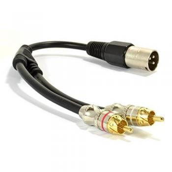 XLR to Stereo RCA Audio Adapter Cord
