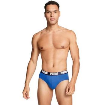 Puma Uomini Intimo Basic Brief Blu XL Kit di 2