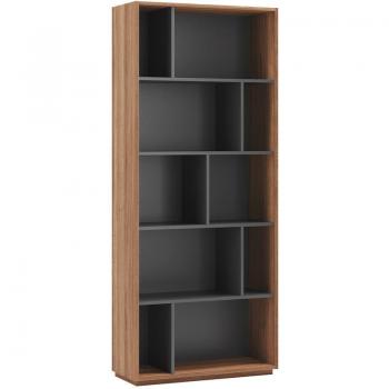 Meuble bibliothèque 5 niveaux NACK Graphite