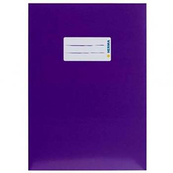 Protège-cahier en carton violet A5 HERMA