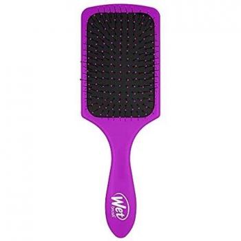 All Hair Types Purple WetBrush Paddle Detangler with Heat Resistant Bristles