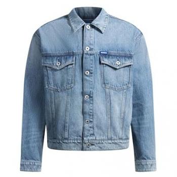 Hugo Blue Jeansjacke Dex Regular Fit – Herrenkleidung, Hellblau, L