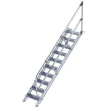 MUNK 600‑mm Aluminium Step Pack – 10 Steps for Factory Floors