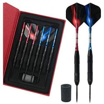ProFire 23g Steel Tip Darts – 6‑Pack, Dual Flights, Aluminum Shafts, Protective Case