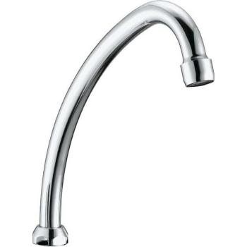 Canna di Ricambio Schläfer 400513: Universale Girevole Alta a Jota per Rubinetto Cucina e Lavatoio, Ghiera 3/4, Lunghezza 17 cm