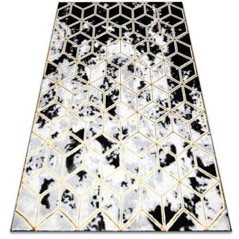 Structural Cube 1966 Black‑Gold Floor Covering
