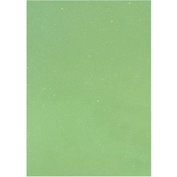 Hellgrüner Glitterkarton 200g A4