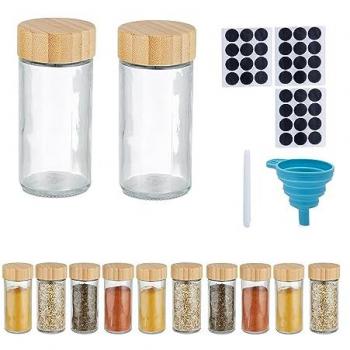Bamboo Round Spice Shaker Set