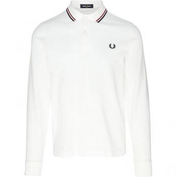 Herren Poloshirt von Fred Perry, Farbe Weiß, XL