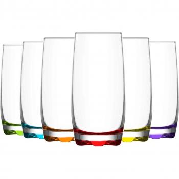 Adora 390ml Coloured Highball Glasses