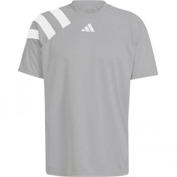 Maillot Adidas Fortore 23 Gris Polyester 100 % Manches Courtes