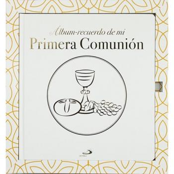 Álbum recuerdo de mi Primera Comunión: Modelo D. Con cáliz y repujado (Primeras