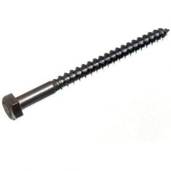 HEX HEAD COACH SCREWS BZP M8 8MM X 100MM (pack of 50)