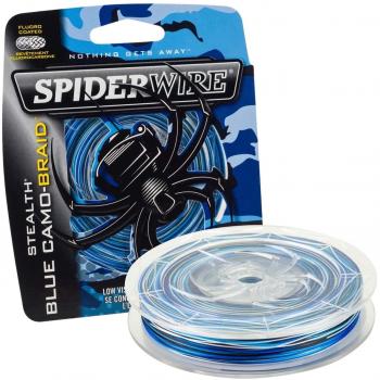 Spiderwire Stealth Braid Blue Camo 274m 50lb