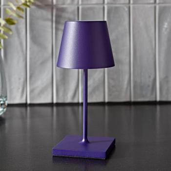 Lampada da tavolo ricaricabile Nuindie mini, LED, blu, IP54, dimmerabile, USB-C