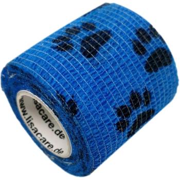 Benda Coesiva LisaCare 5 cm – Zampa Blu 4 un