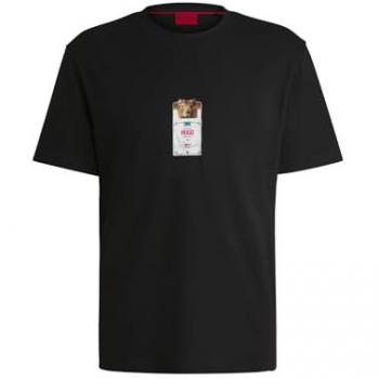 HUGO T-Shirt DILESSES Schwarz | Größe L