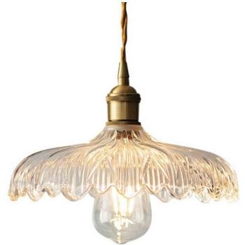Soffitto Wottes Vintage con Vetro e Metallo Trasparente