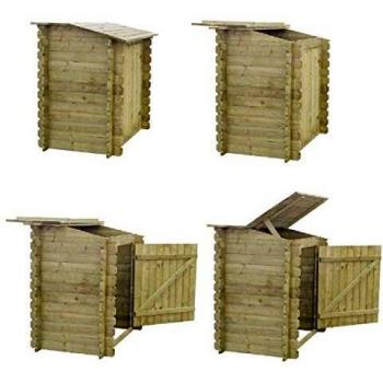 Armadio per Accessori Piscina in Legno Impregnato 120x89