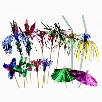 TwinkleToast Cocktail Accessories Bundle – Sparkly Drinkware & Party Decor